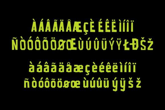 Riot Cut Brutalist Font PNG with transparent background - Preview 5