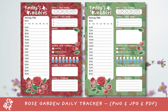 Rose Garden Daily Habit Tracker