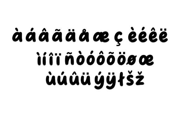 Rough Pop Marker Font PNG with transparent background - Preview 6
