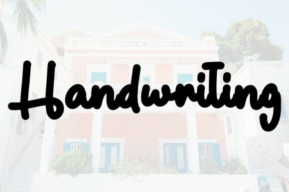 Rushing Font PNG with transparent background - Preview 2
