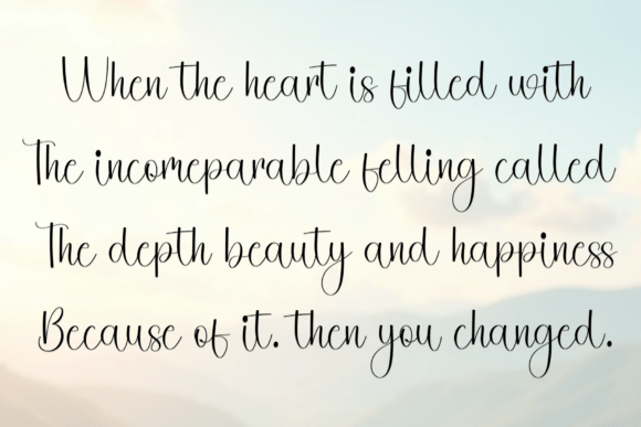 Samantha Flower Font PNG with transparent background - Preview 2