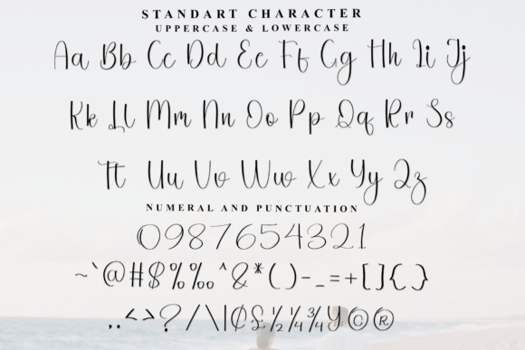 Samantha Flower Font PNG with transparent background - Preview 3
