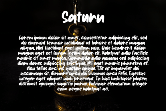 Saturn Font PNG with transparent background - Preview 2
