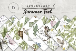 Summer Botanical Seamless Patterns PNG Graphic by Busy May Studio ...
