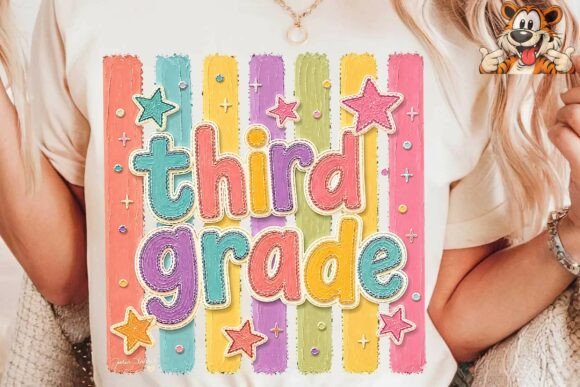 Third Grade Teacher Sublimation PNG