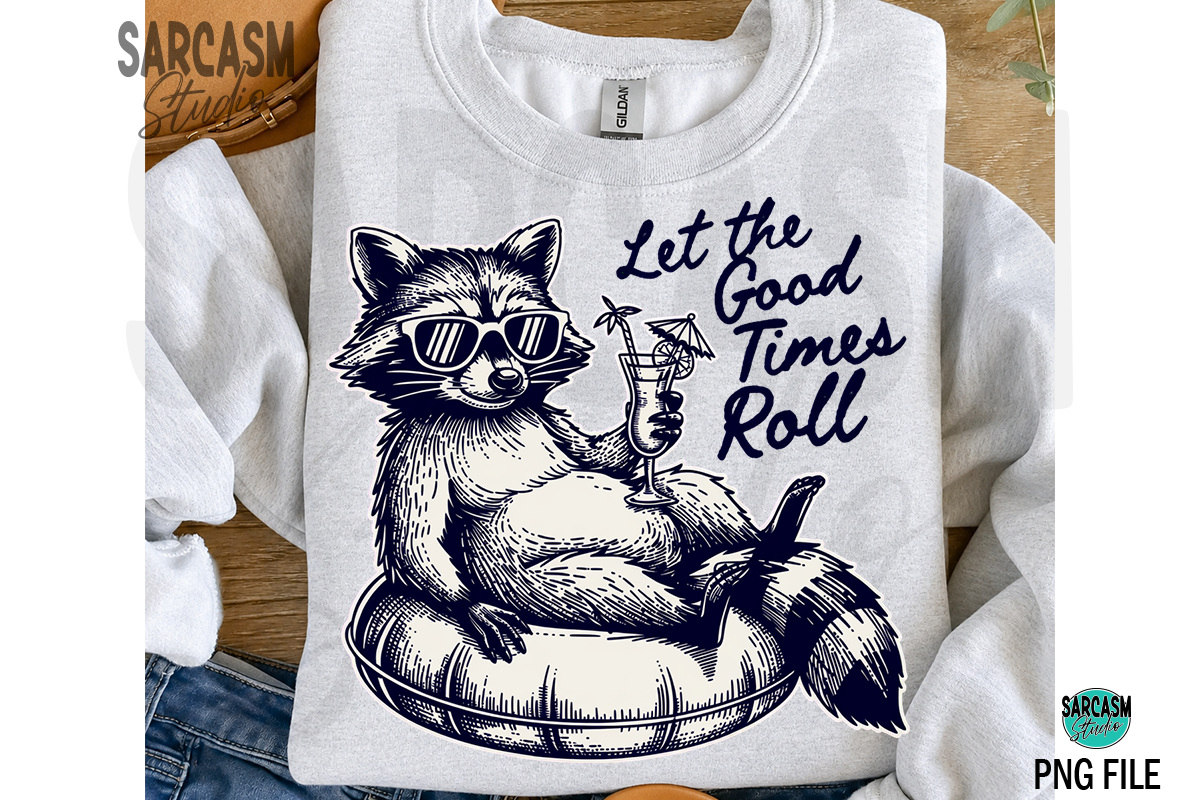 Chill Raccoon Png, Funny Raccoon Png Graphic by Sarcasm Studio ...