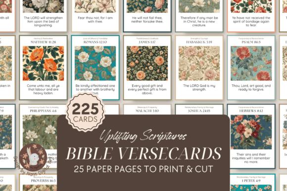 225 Printable Scripture Cards Set