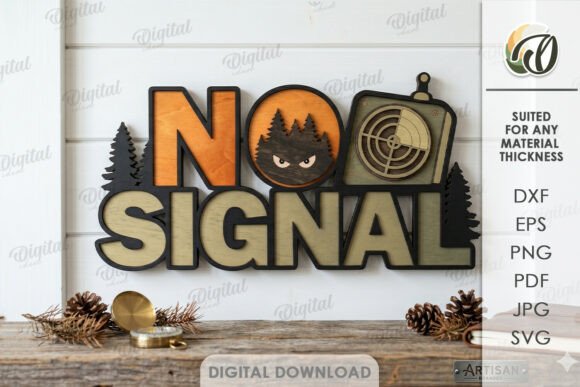 3D Camping Decor Laser Cut