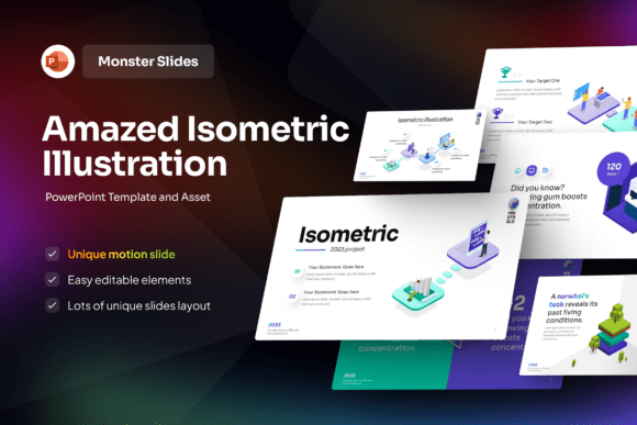 Amazed Isometric Illustration PowerPoint