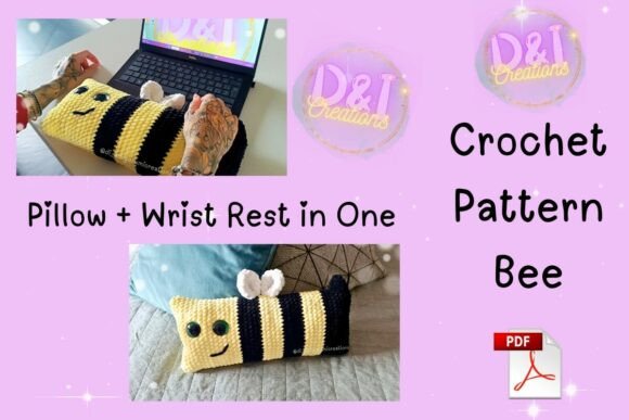 Bee Wrist Rest Crochet Pattern