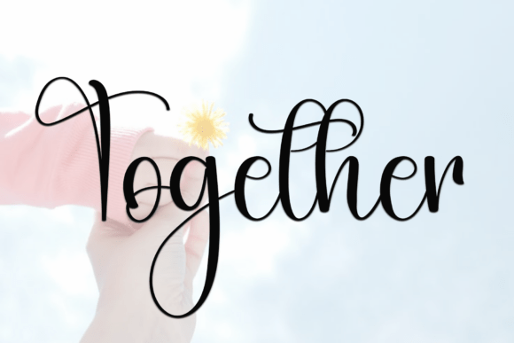 Blooming Something Font - Preview 1