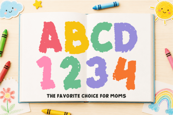 Bold Crayon Font - Preview 2