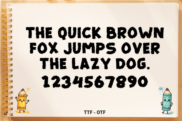 Bold Crayon Font - Preview 3