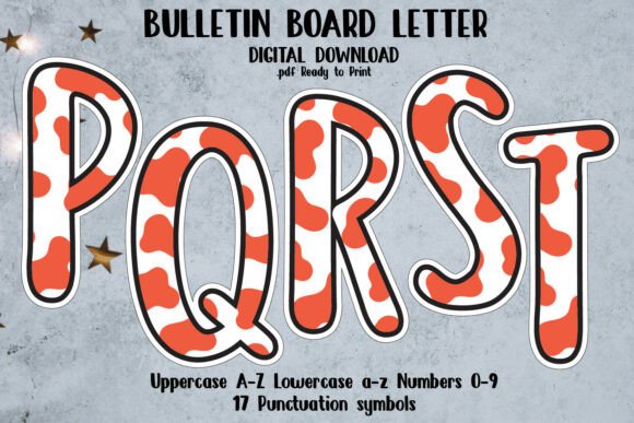 Bulletin Board Alphabet Letters