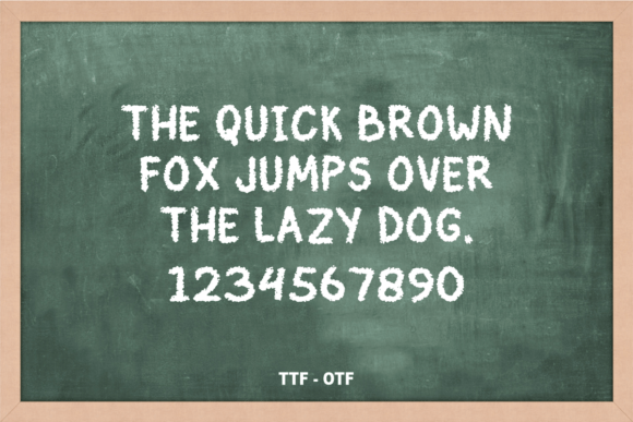 Chalk Writing Font - Preview 3