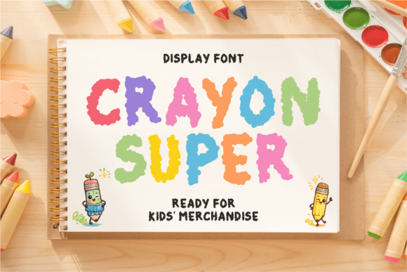 Crayon Pencil Font - Preview 1