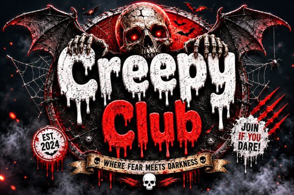 Drip Horror Font - Preview 1