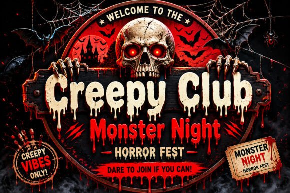 Drip Horror Font - Preview 2