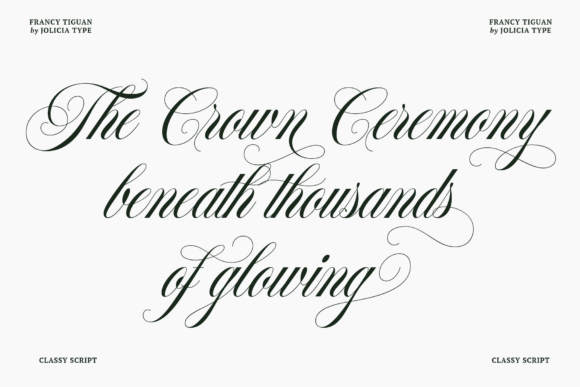 Francy Tiguan Font PNG with transparent background - Preview 4