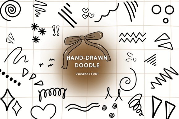 Preview of Hand-drawn Doodle dingbat font