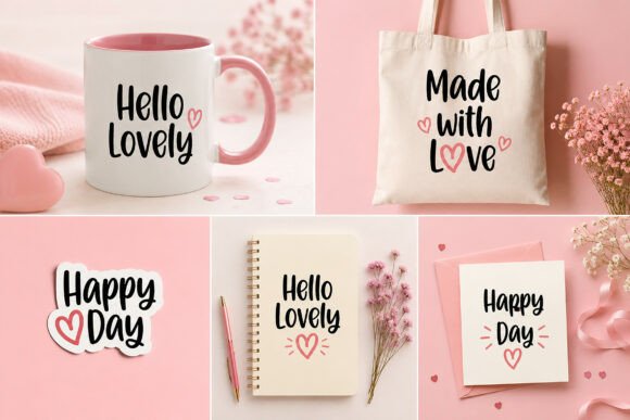 Heartberry Font PNG with transparent background - Preview 1