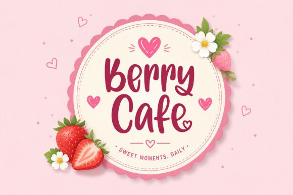 Heartberry Font PNG with transparent background - Preview 2
