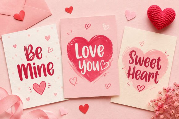 Heartberry Font PNG with transparent background - Preview 3
