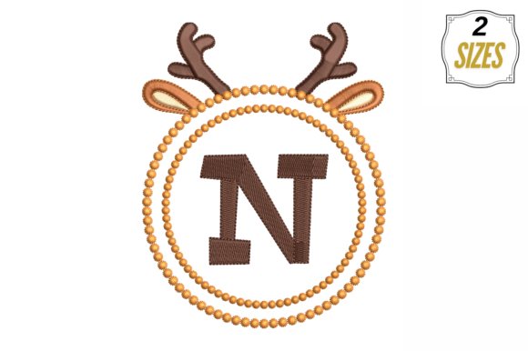 Letter N in Cute Frame