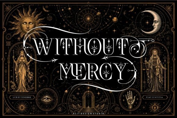 Nebulan Star Typeface Font PNG with transparent background - Preview 2