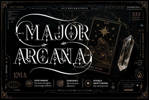 Nebulan Star Typeface Font PNG with transparent background - Preview 3