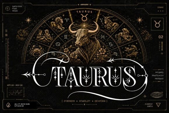 Nebulan Star Typeface Font PNG with transparent background - Preview 4