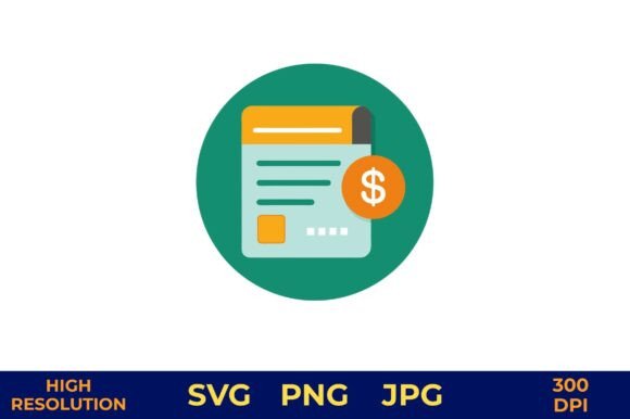 Payment Due Notice with Dollar Symbol Gráfico Ilustraciones Imprimibles Por designcrafts