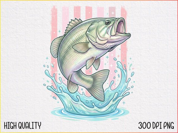 Pink Bass Fish PNG Illustration Illustrations AI Par ns_yeasmin