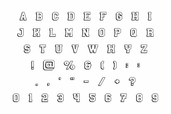 Puskas Sport Font PNG with transparent background - Preview 5