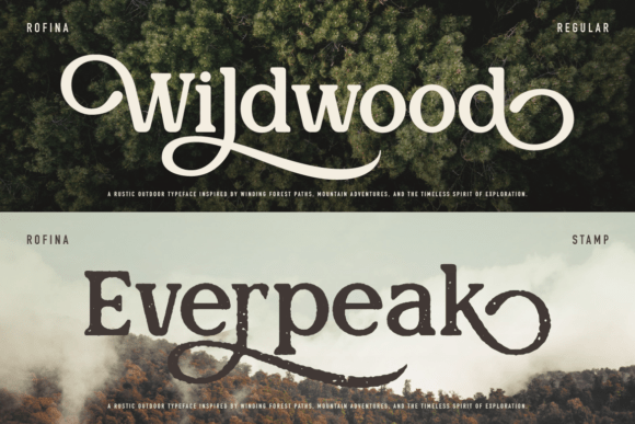 Rofina Font PNG with transparent background - Preview 3