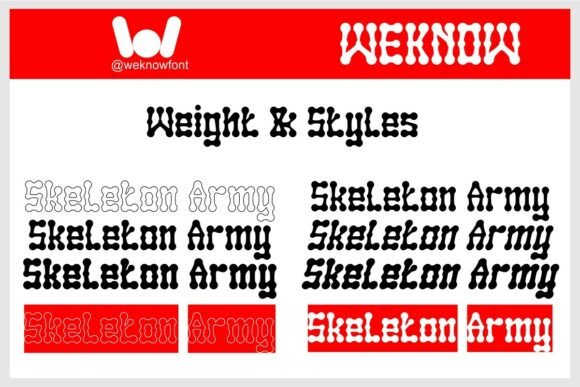 Skeleton Army Font PNG with transparent background - Preview 6