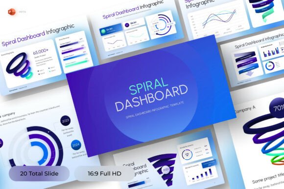 Spiral Infographic PowerPoint Template
