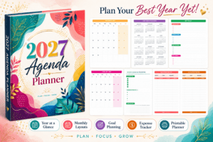 2027 Agenda Planner Graphic by KDP Studio · Creative Fabrica