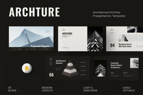 Architecture Portfolio Google Slides