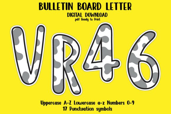Bulletin Board Alphabet Letters