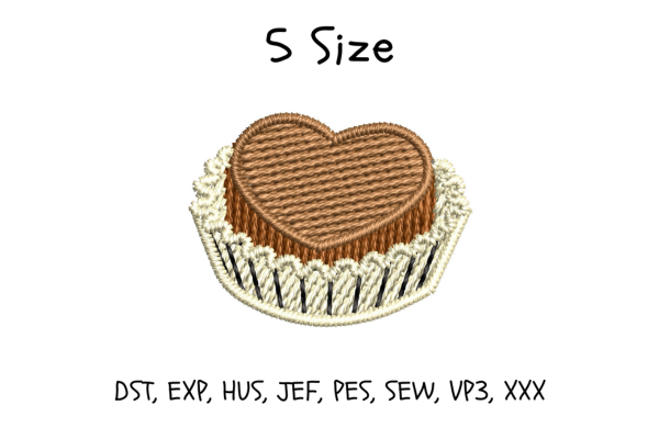 Chocolate Heart Candy Embroidery Design