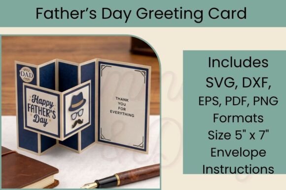 Father’s Day 3D Card, Pop Up Dad Card