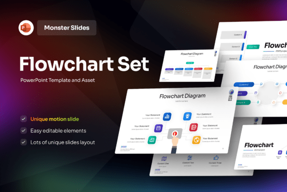 Flowchart Set PowerPoint Template