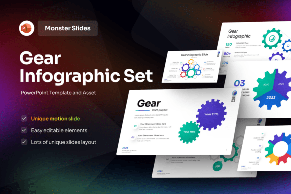 Gear Infographic PowerPoint Template