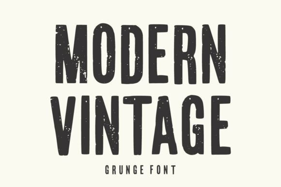 Preview specimen of Modern Vintage display font