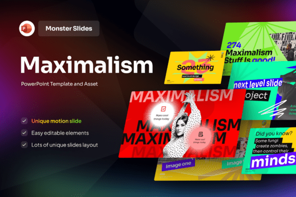 Monster Maximalism PowerPoint Template