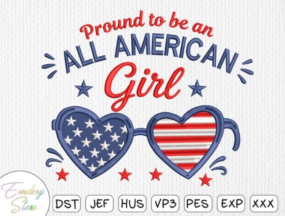 Patriotic Embroidery Design