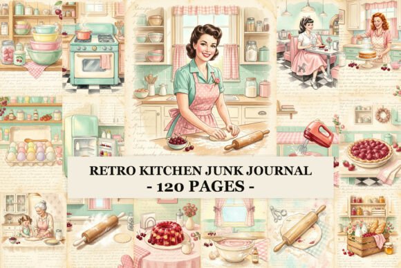 Preview of Retro Kitchen Junk Journal