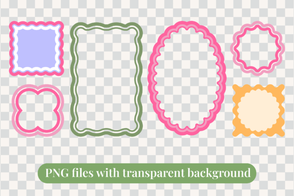 200 Scallop Wavy Frame SVG PNG Bundle for Cricut & Silhouette - Image 3