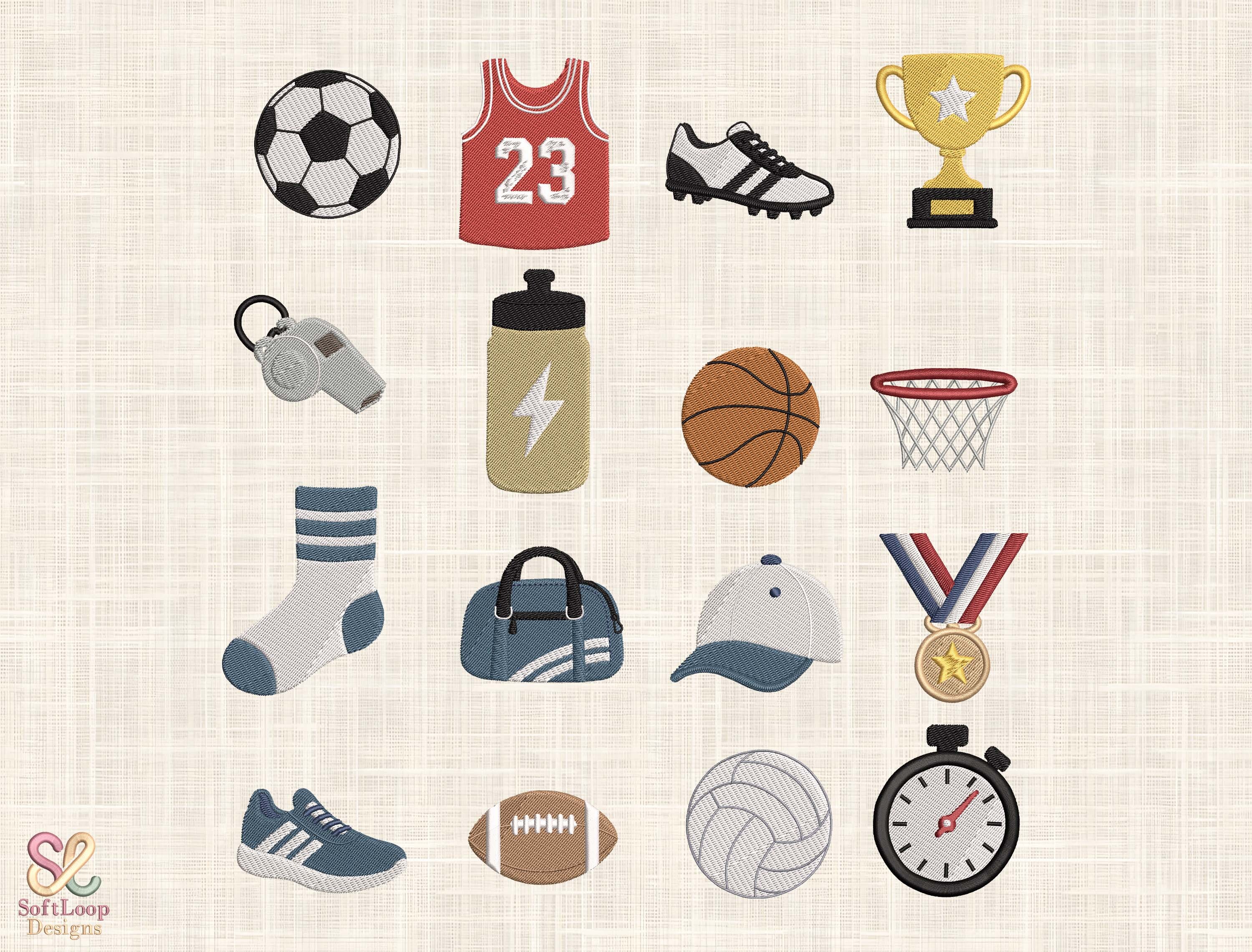 Sports & Athletics Embroidery Bundle
